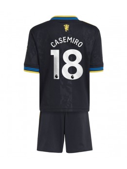 Manchester United Casemiro #18 Replika Tredje Kläder Barn 2025-26 Kortärmad (+ byxor)